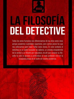 cover image of La Filosofía del Detective